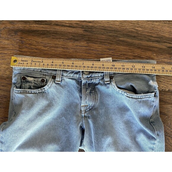 Lucky Brand Sweet Dream Jeans 26 (2) Made USA Distressed Patch Pocket Y2K Boot - Picture 7 of 8